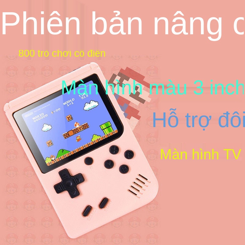 ┅﹍Máy chơi game cầm tay mini đôi TV trẻ em tiểu học trò arcade sạc Super Mario