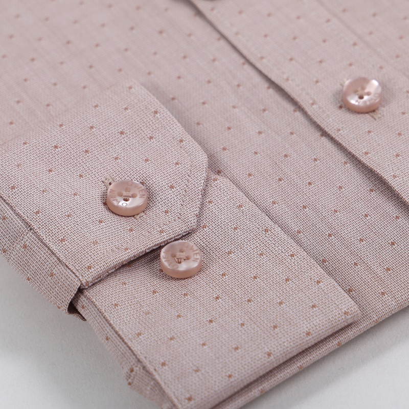 Áo sơ mi dài tay Nam Owen Bamboo Regular Fit màu Nâu be - AR23197D