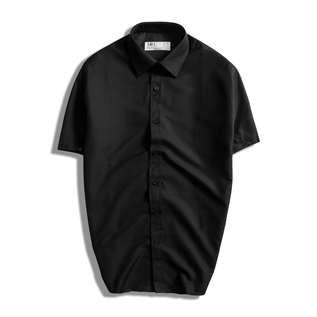 Áo sơ mi nam tay ngắn MRC 024 chất vải Kate cao cấp mềm mịn thoáng mát chuẩn form tôn dáng - MENFIT