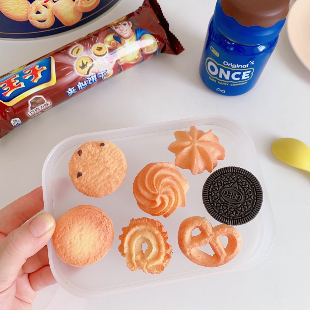 Kẹp tóc nhựa hình bánh Quy đổi đơn vị dễ thương đáng yêu