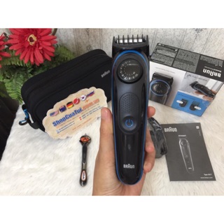 💁🏻‍♀️ trọn bộ cạo râu braun bt3040 - tặng kèm dao cạo râu gillette và túi đựng