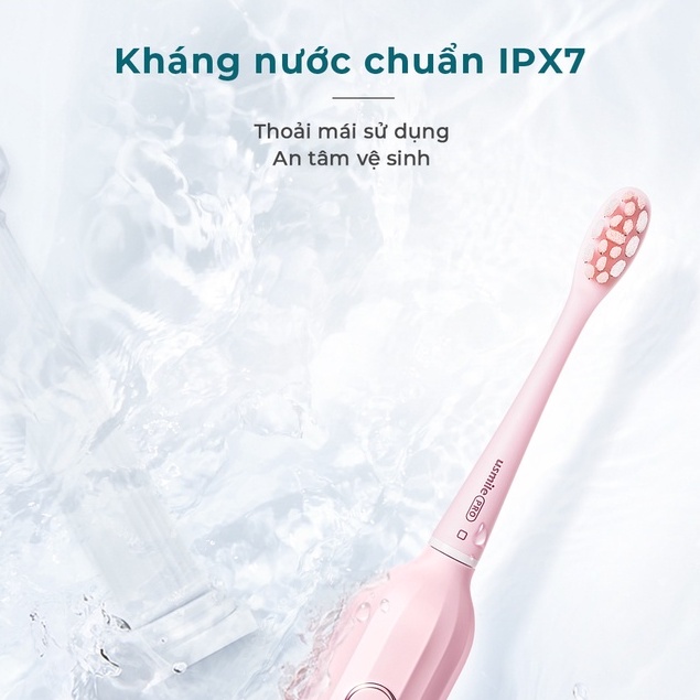 Bàn chải điện sóng siêu âm usmile Y1S Chính hãng BH 12 tháng