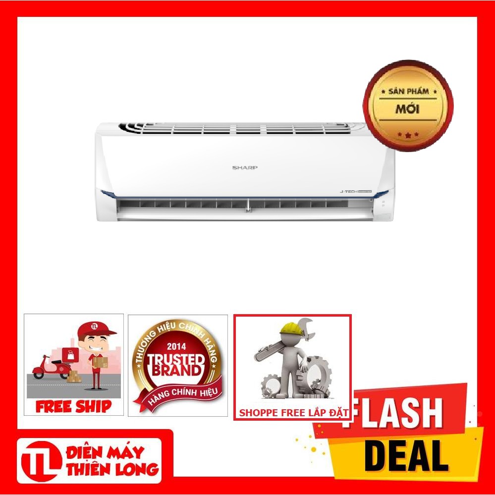 MIỄN PHÍ CÔNG LẮP ĐẶT - Máy lạnh Sharp AH-X9XEW inverter 1Hp 2020 ( TP HCM)