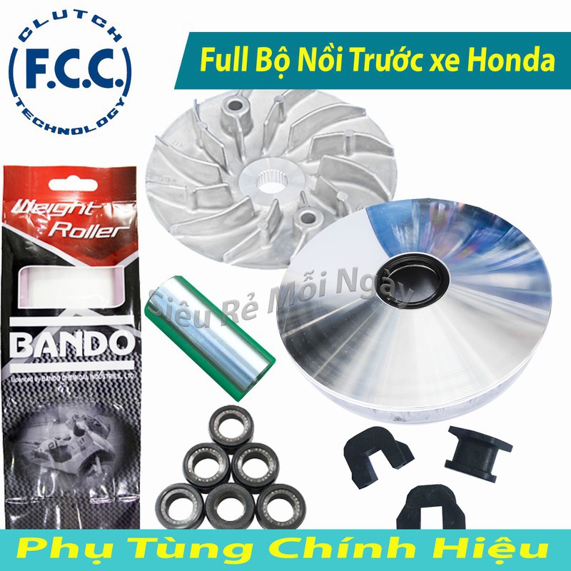 Combo Full Nồi Trước Xe Honda Vario, AirBlade 125, Click 125, SH Mode, Lead 125, PCX, FCF và Bando