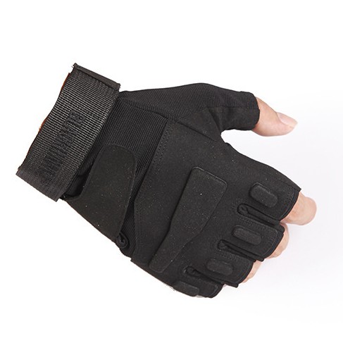 ❤️ HOTSALE ❤️  Găng tay nam hở ngón BLACKHAWK, bao tay xe máy 3/4