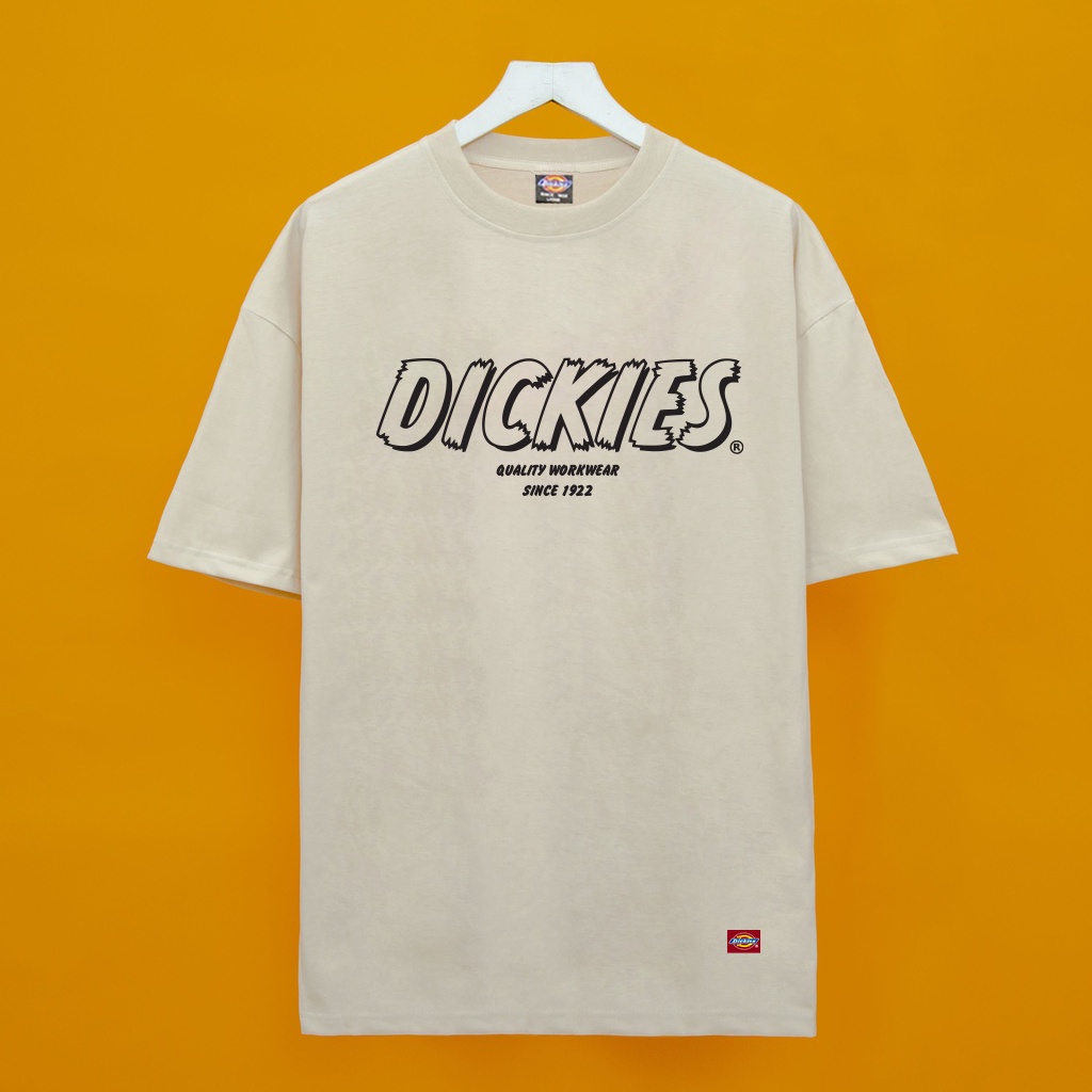 Áo Thun Dickies Chữ Outline Quality Work form rộng -T-Shirt Dickies cao cấp-DK29-Streetwears SG