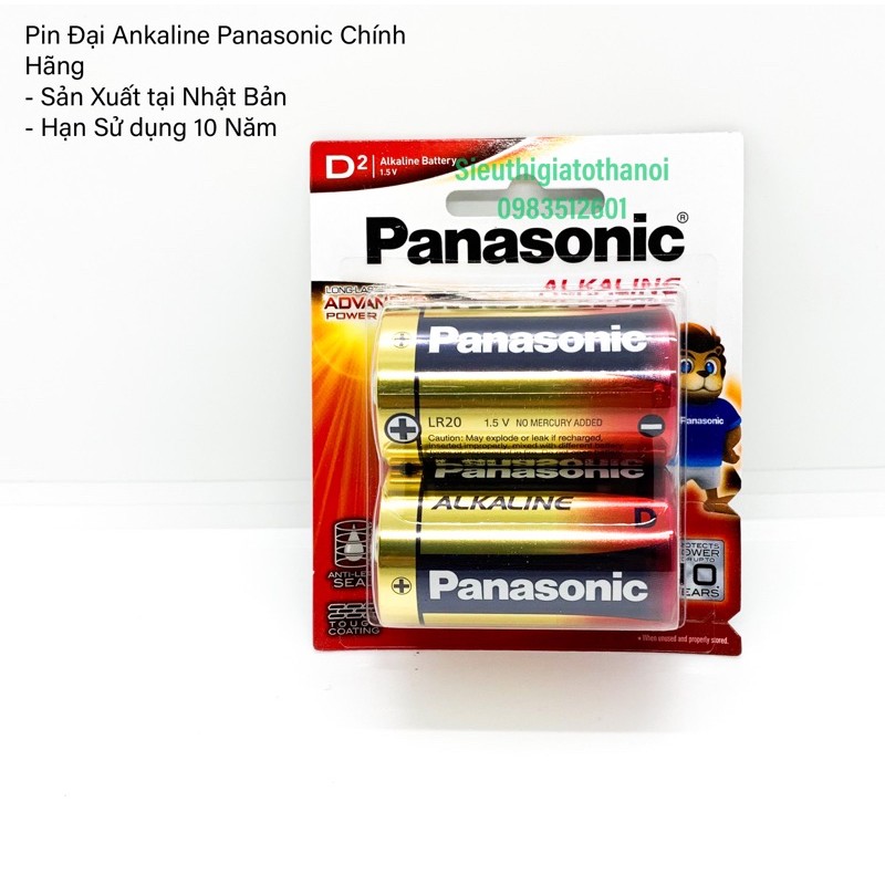 Pin Đại panasonic Alkaline 1,5V Nhập khẩu NHẬT BẢN Hàng Chính hãng