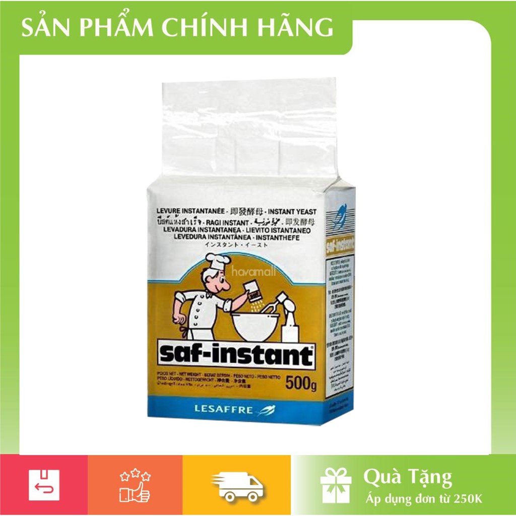 [HÀNG CHÍNH HÃNG] Men Khô Bánh Ngọt Saf-Instant Vàng 500gr