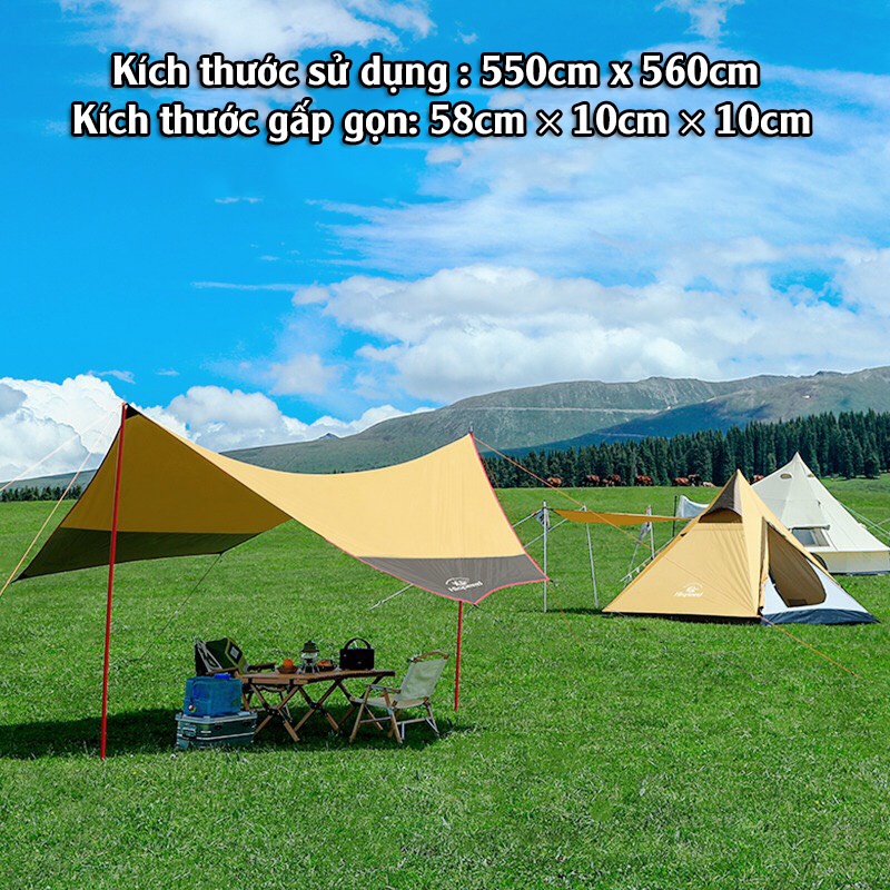 Tấm Tăng Dã Ngoại  - Tăng Che Lều Cắm Trại Du Lịch Hình Lục Giác Chống Nắng Chống Thấm Chống Tia UV - Bạt Che Lều | BigBuy360 - bigbuy360.vn