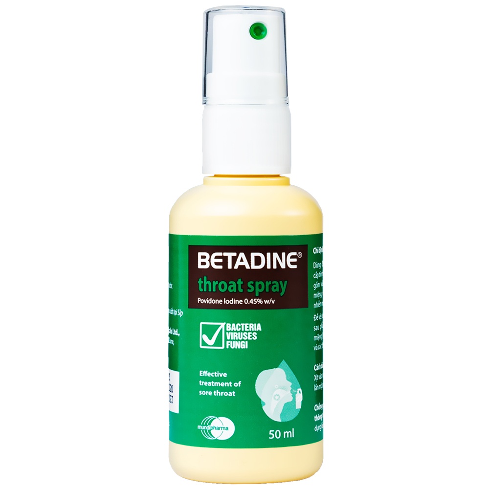 Xịt Họng Betadine Throat Spray 50Ml