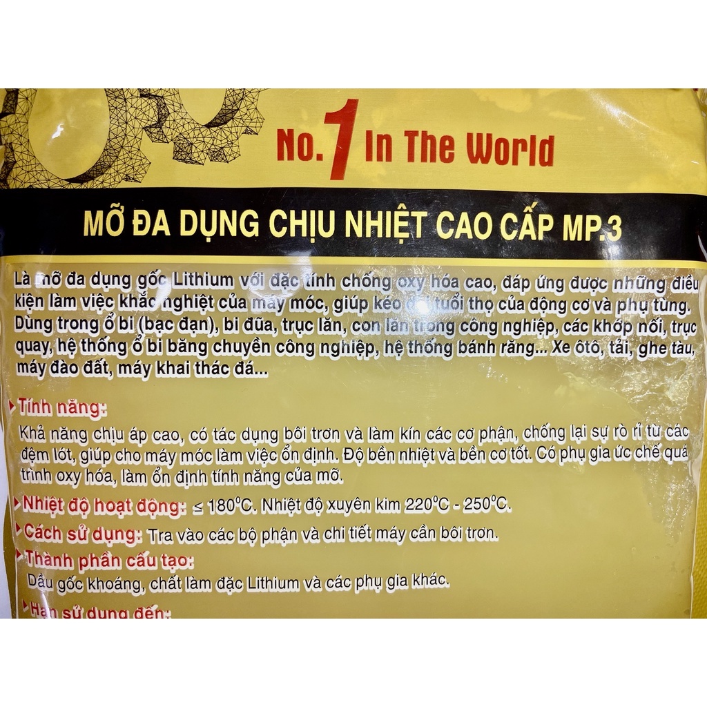 Mỡ bôi trơn chịu nhiệt ATM chống oxy hoá cao gói 900g - CS0000017