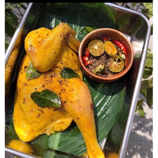 Gà ủ muối nữa con siêu ngon