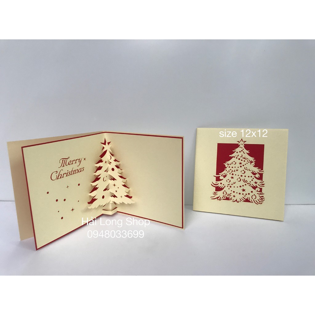 Cây Thông 6 - Noel - Thiệp 3D