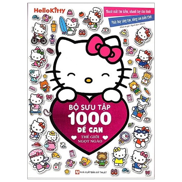 Sách - Hello Kitty - Bộ Sưu Tập 1000 Đề Can - Thế Giới Ngọt Ngào