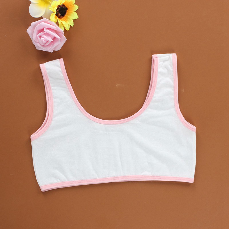 Áo lót cotton mềm mại họa tiết hoạt hình cho bé gái từ 8 đến 16 tuổi