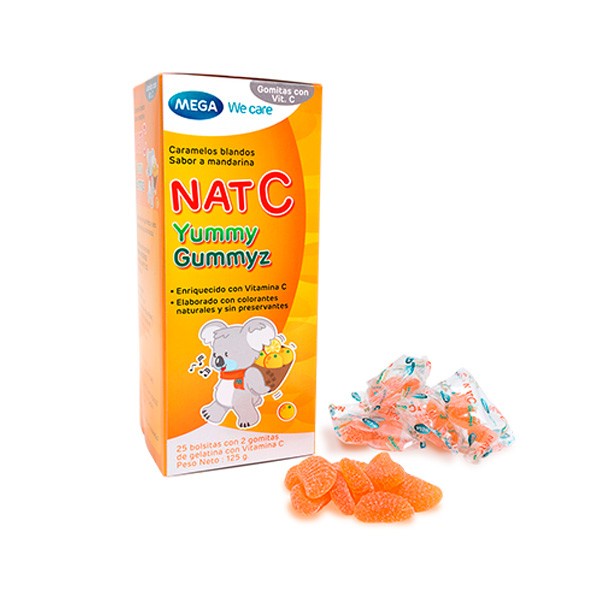 Nat C - kẹo dẻo vitamin C trẻ em - Mega thơm ngon mềm dẻo
