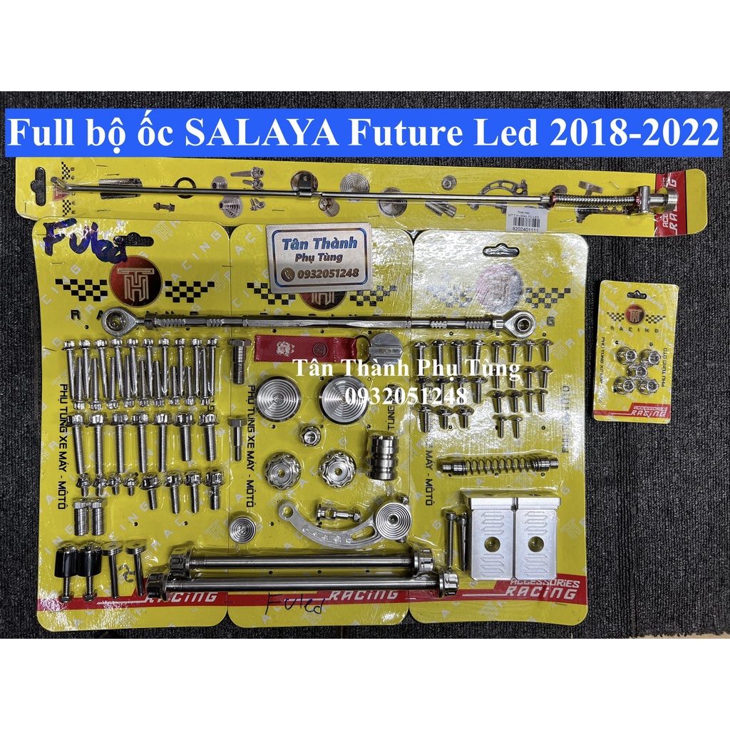 Combo Full bộ ốc SALAYA Future Led 2018-2022: Ốc áo, cốt, dàn chân, tán,ốc lốc máy, ốc nhớt,... Phukienxemay