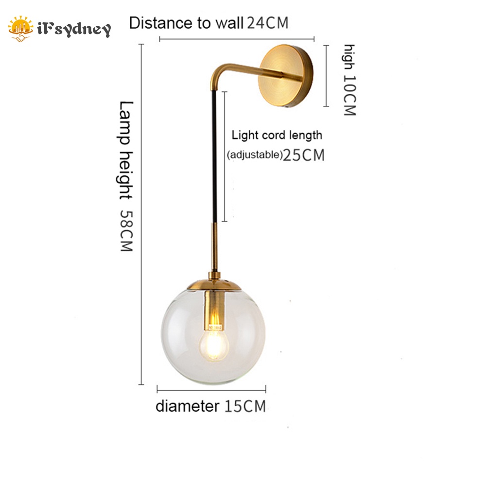 Đèn Led Gắn Tường Mặt Gương Kính Phong Cách Bắc Âu Hiện Đại