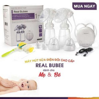 Máy hút sữa bằng điện đôi Real Bubee HG2810