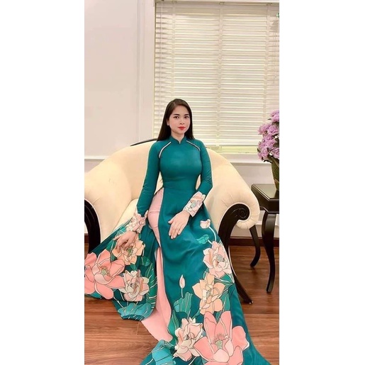 ÁO DÀI IN 3D MAY SẴN KÈM QUẦN MẪU HOT