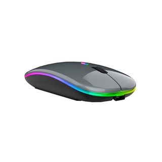Wireless Mouse With USB Rechargeable RGB Mouse BT5.2 For Laptop Computer Mouse