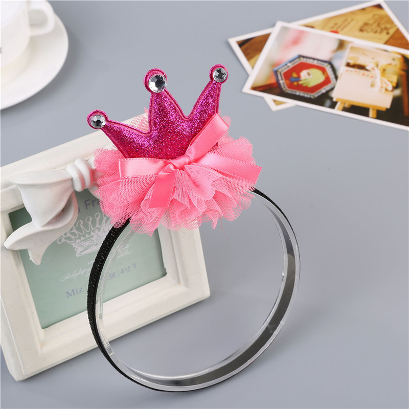 Băng đô cài tóc trẻ em bé gái dễ thương thiết kế 3D vương miện lấp lánh HOT, băng đô phụ kiện tóc cho bé gái