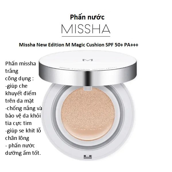 Phấn Nước Missha Magic Cushion SPF50+/PA+++ (New 2018)