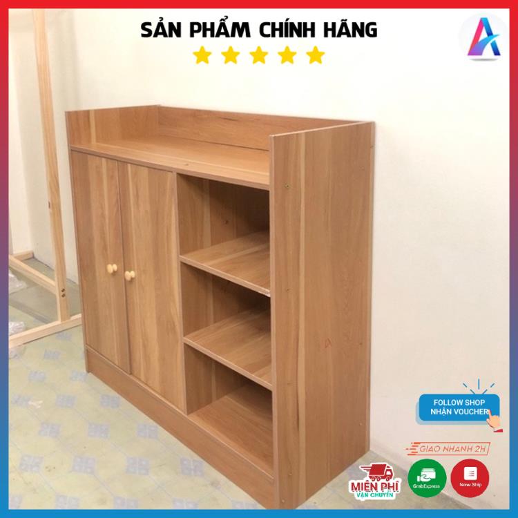 Tủ giày gỗ hiện đại cánh gỗ, phù hợp cho mọi gia đình chất gỗ MDF dễ dàng lắp ráp kích thước 80x80cm