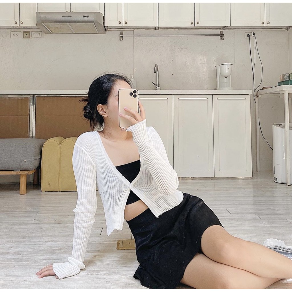 Naked By V - Áo Cropped Cardigan | BigBuy360 - bigbuy360.vn