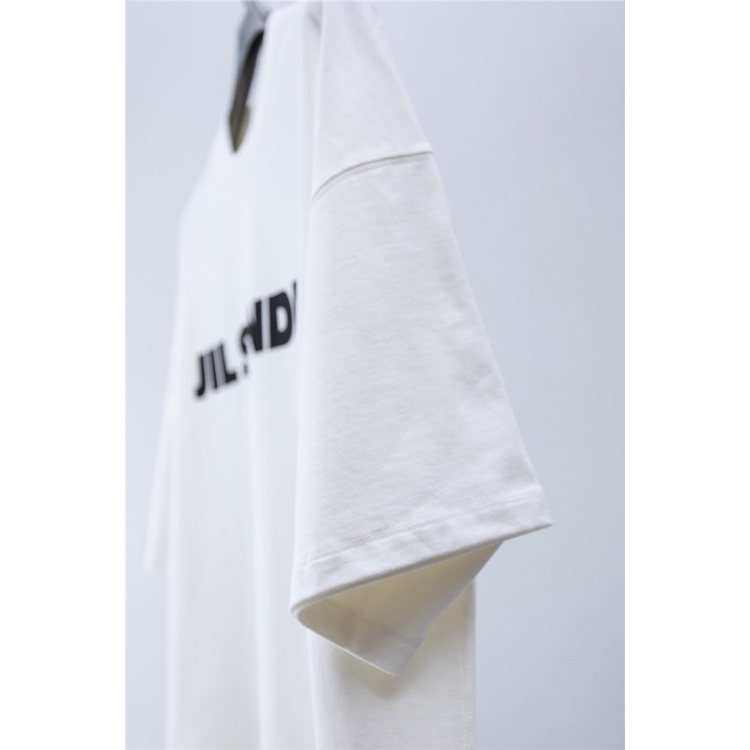 Áo Thun Tay Lỡ Jil Sander, Áo phông nam nữ form rộng 100% cotton