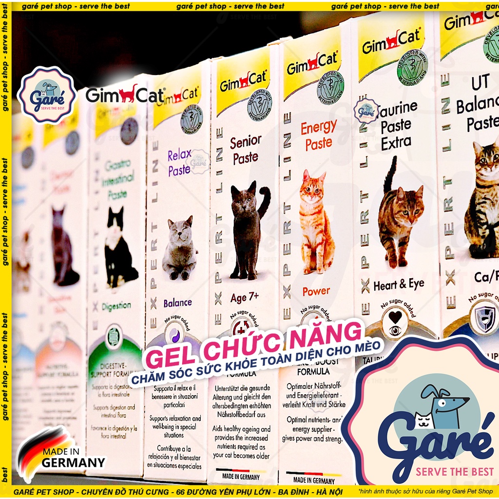 Gel dinh dưỡng Gimcat hỗ trợ tiêu búi lông cho Mèo - GimCat Malt-Soft Extra Professional Paste (50g) Garé Pet Shop