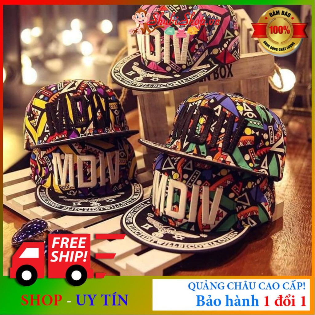 Mũ Lưỡi Trai- MDIV- Nón Kết Thời Trang Cho Bé Trai Và Bé gái- Có size NGƯỜI LỚN- Polyester- Thêu Chữ- Cao Cấp- Shubishop
