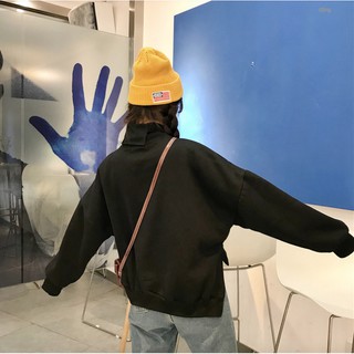 ÁO NỈ CỔ LỌ ULZZANG (KÈM ẢNH THẬT)