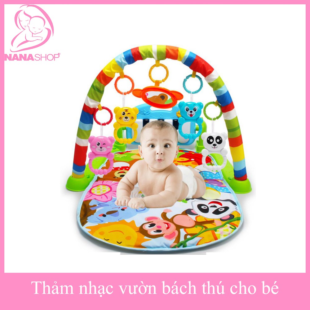 Thảm nhạc vườn bách thú cho bé nằm chơi