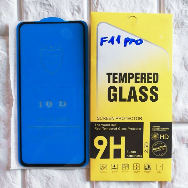 Kính cường lực full màn Oppo F11 pro/Reno 2/Reno 2f//A5s/A7/F9/Realme 2 pro/A12/A52/A92/A37/neo 9/A3S/A1K/F7