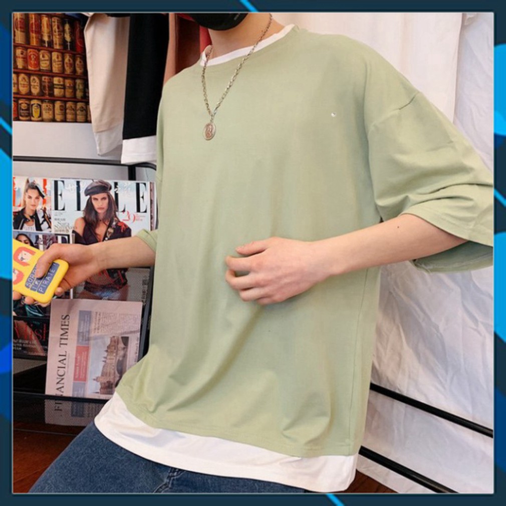 Áo Thun Tay Lỡ Vạt Layer Siêu Hot🍁 Unisex nam nữ đều mặc được | BigBuy360 - bigbuy360.vn