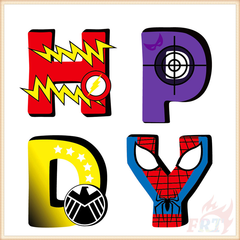♦ Trang Trí Tiệc - Banner ♦ Banner Trang Trí Sinh Nhật Hình Marvel Super Hero Series 01