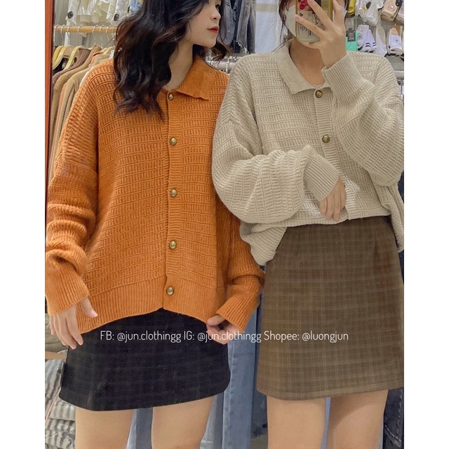 Áo len polo trendy Tết - ảnh chụp thật JUN.CLOTHINGG