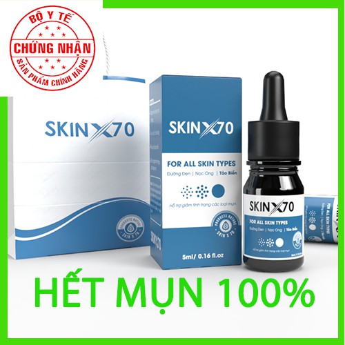 SERUM MỤN SKIN X70 HẾT MỤN >99% MỤN TRÊN DA, TRẮNG DA MỜ THÂM, SE KHÍT LỖ CHÂN LÔNG. | BigBuy360 - bigbuy360.vn