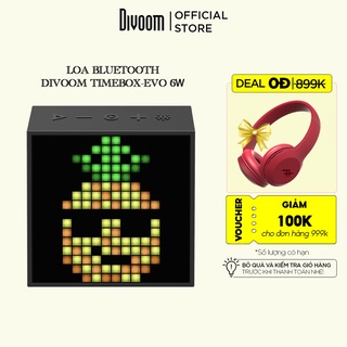 Loa bluetooth thông minh Divoom Timebox-Evo, màn hình LED 256 Full RGB, đồng hồ báo thức, ghi âm thumbnail