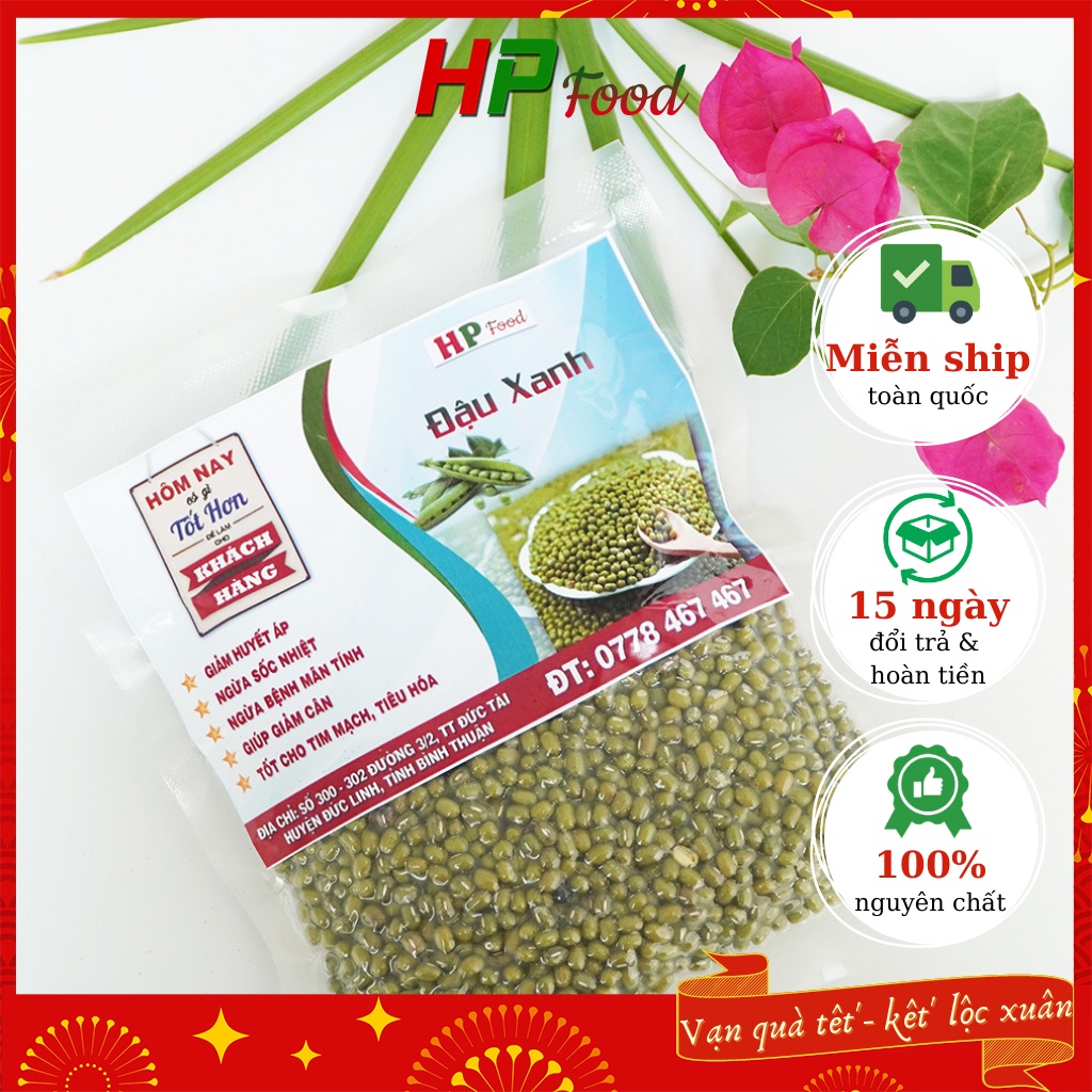 Đậu xanh , đỗ xanh nguyên hạt - tự nhiên không chất bảo quản HP FOOD