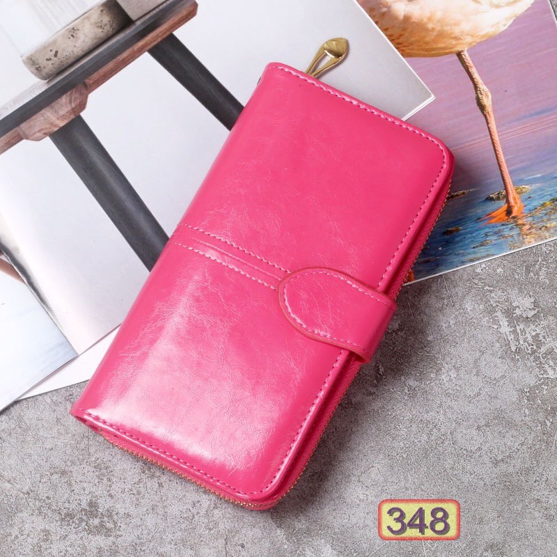 Ví Dài Thời Trang Nam Nữ V348 Khóa Kéo Có Dây Cầm Tay Sang Chảnh - Hazo