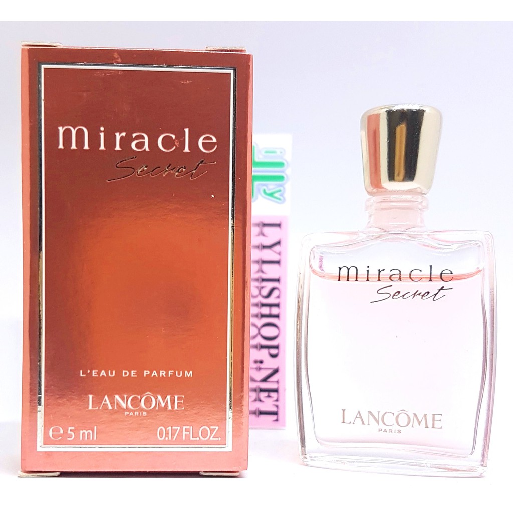 Nước hoa nữ mini MIRACLE SECRET LANCÔME PARIS L’Eau de Parfum chai 5 ml chính hãng