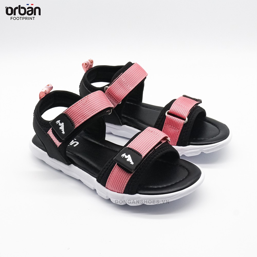 Dép sandal cao cấp cho bé urban sd2104 full màu đỏđenhồng