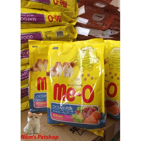 Thức ăn hạt Me-o Ocean Fish Kitten dành cho mèo con dưới 1 năm tuổi