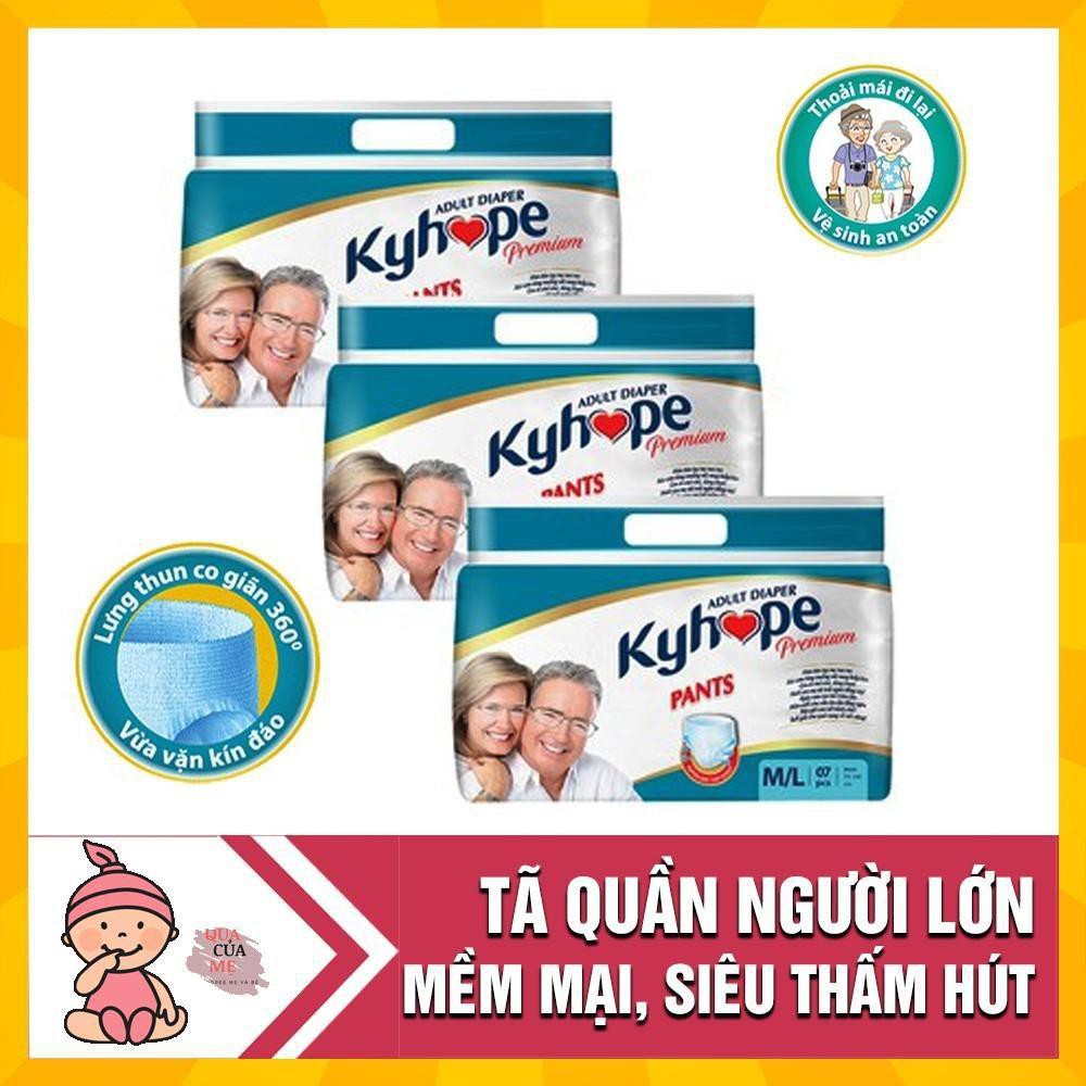 Tặng kèm 16 miếng khi mua combo 8 gói tã quần kyhope người già M/L 7 ( Vòng eo  75-140cm )