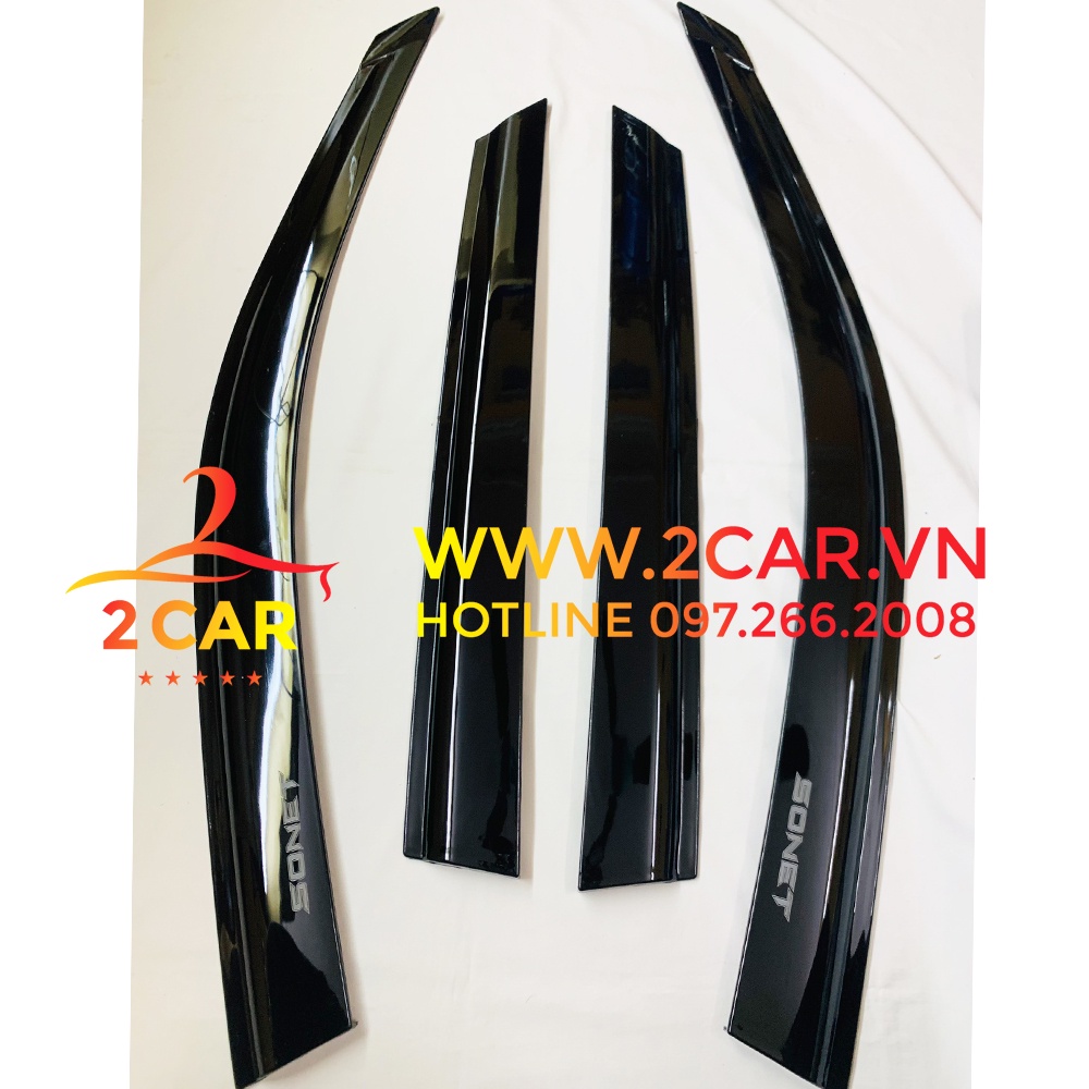 Vè che mưa xe KIA SONET 2021- 2022 nhựa đen dày cao cấp