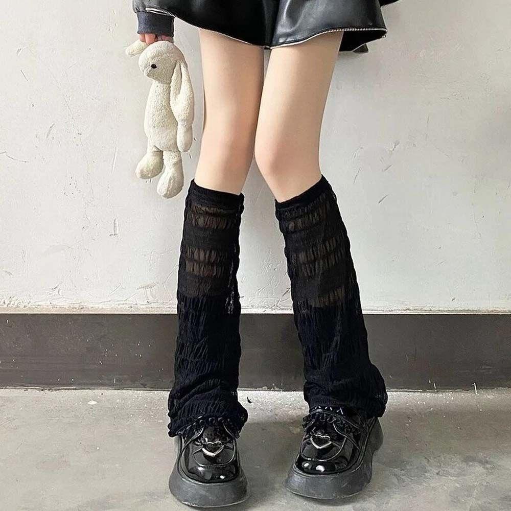 Vớ Ren Ống Rộng Giữ Ấm Chân Phong Cách Lolita Thời Trang Mùa Hè Cho Nữ