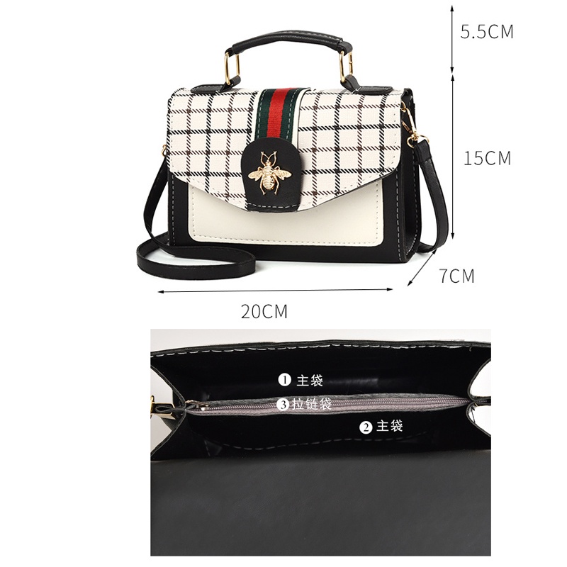Túi Đeo Chéo Nhỏ Hình Vuông Phong Cách Hàn Quốc Mới Cho Nữ