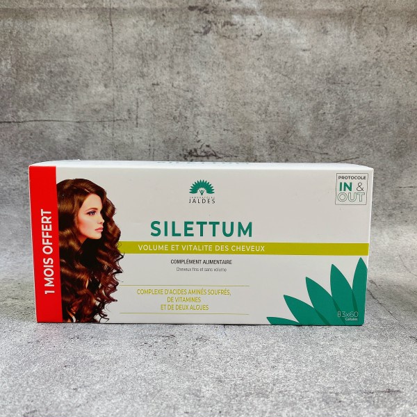 [ Thuần chay] Viên uống mọc tóc Jaldes Silettum Hair Volume and Vitality 3 x 60 Capsules